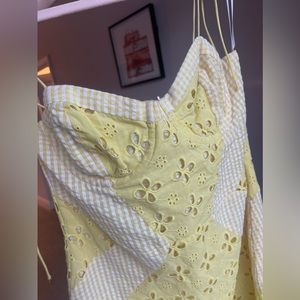 For Love and Lemons - Picnic Mini Dress in Sunshine (S)